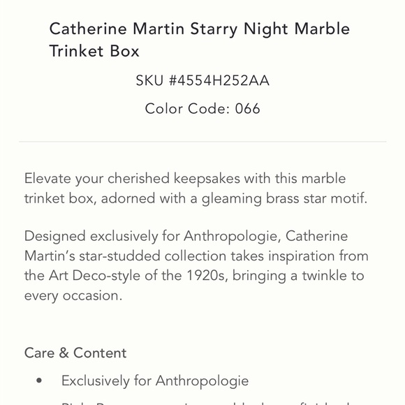 LAST GREEN🔥Starry Nights Marble Star Trinket Box - Picture 5 of 11